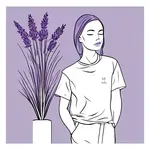 lavender t-shirt image